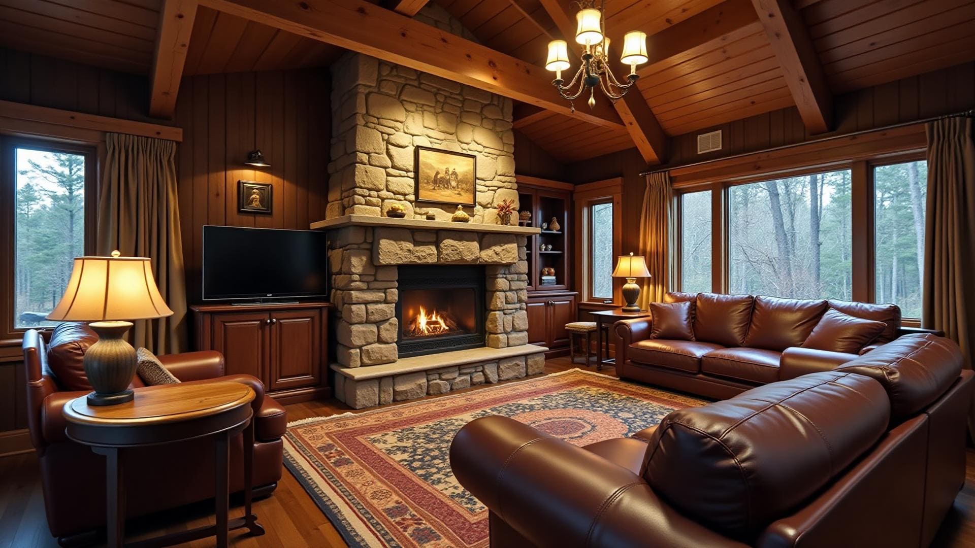 Luxury Irish hunting lodge